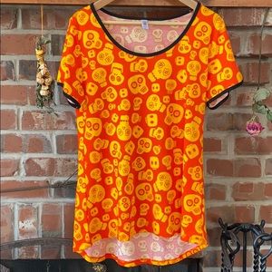 EUC Halloween Skull Lula Roe Top